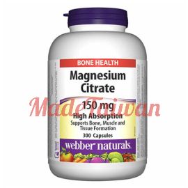 webber naturals Magnesium Citrate 150 mg 300 Capsules