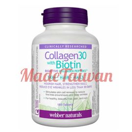 Webber Naturals Collagen 30 with Biotin 180 tablets