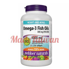 webber naturals 1000 mg Omega-3 Softgels, 210-count