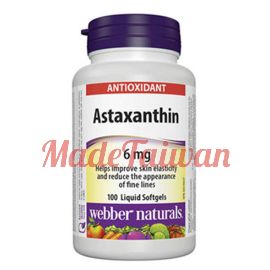 webber naturals Astaxanthin 6mg Softgels, 100-count