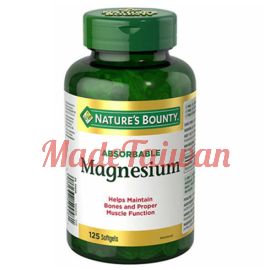 Nature's Bounty Magnesium 400mg 125 Softgels