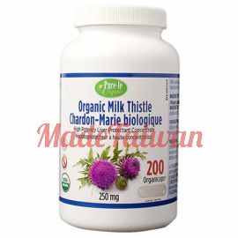 Pure-lé Organic Milk Thistle 250mg - 200 organicaps