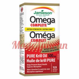 Jamieson Omega Complete Super Krill 500 MG Extra Strength - 125 Softgels