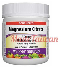 webber naturals Magnesium Citrate 300mg Powder 200g