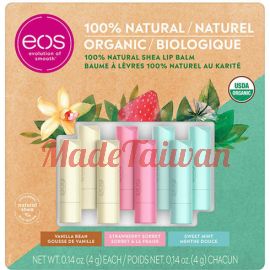 eos Organic Lip Balm Sticks 8-pack