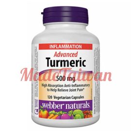 webber naturals Advanced Turmeric 500 mg 120 Vegetarian Capsules