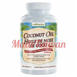 Nu-Therapy Organic Extra Virgin Coconut Oil - 240 Softgels