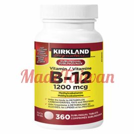 Kirkland Signature Vitamin B12, 1200mcg 360 Tablets