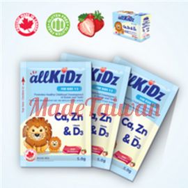 Allkidz Calcium, Zinc & Vit. D3 (Drink MIx) 30*5g