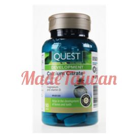 Quest for Health - Canadian Calcium Citrate 300 mg+Mag & Vit D 90 tabs.