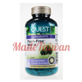 Quest for Health - Canadian Flush-Free Niacin 500 mg 120 caps.