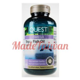 Quest for Health - Canadian Triple Fish Oil 1000 mg 120 softgels.