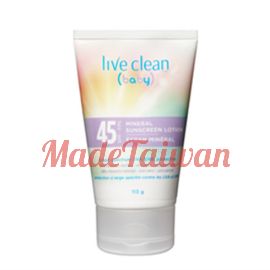 Live Clean Baby Mineral Sunscreen Lotion Spf45 113 g