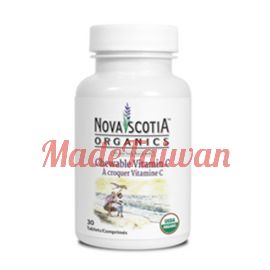 Nova Scotia Organics Vitamin C Chewable 30 Tablets.