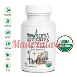 Nova Scotia Organics Iron + Vitamin C 60 Tablets