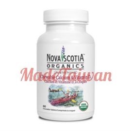 Nova Scotia Organics Calcium + Vitamin D3 (60 Chewable Tab)