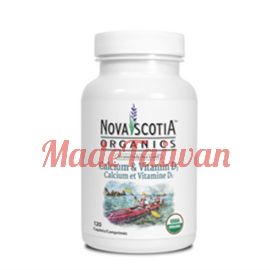 Nova Scotia Organics Calcium + Vitamin D3 (120 Caplets)