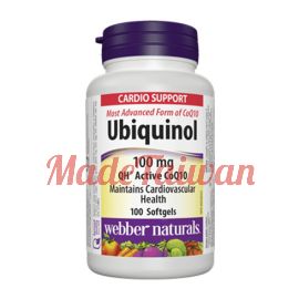 Webber Naturals Ubiquinol QH Active CoQ10 100 mg 100 Softgels